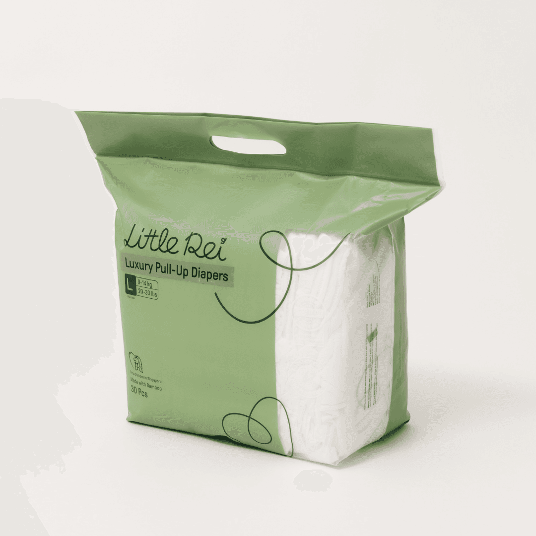 Little Rei Eco-Conscious Luxury Pull-Up Diapers (Full Pack)