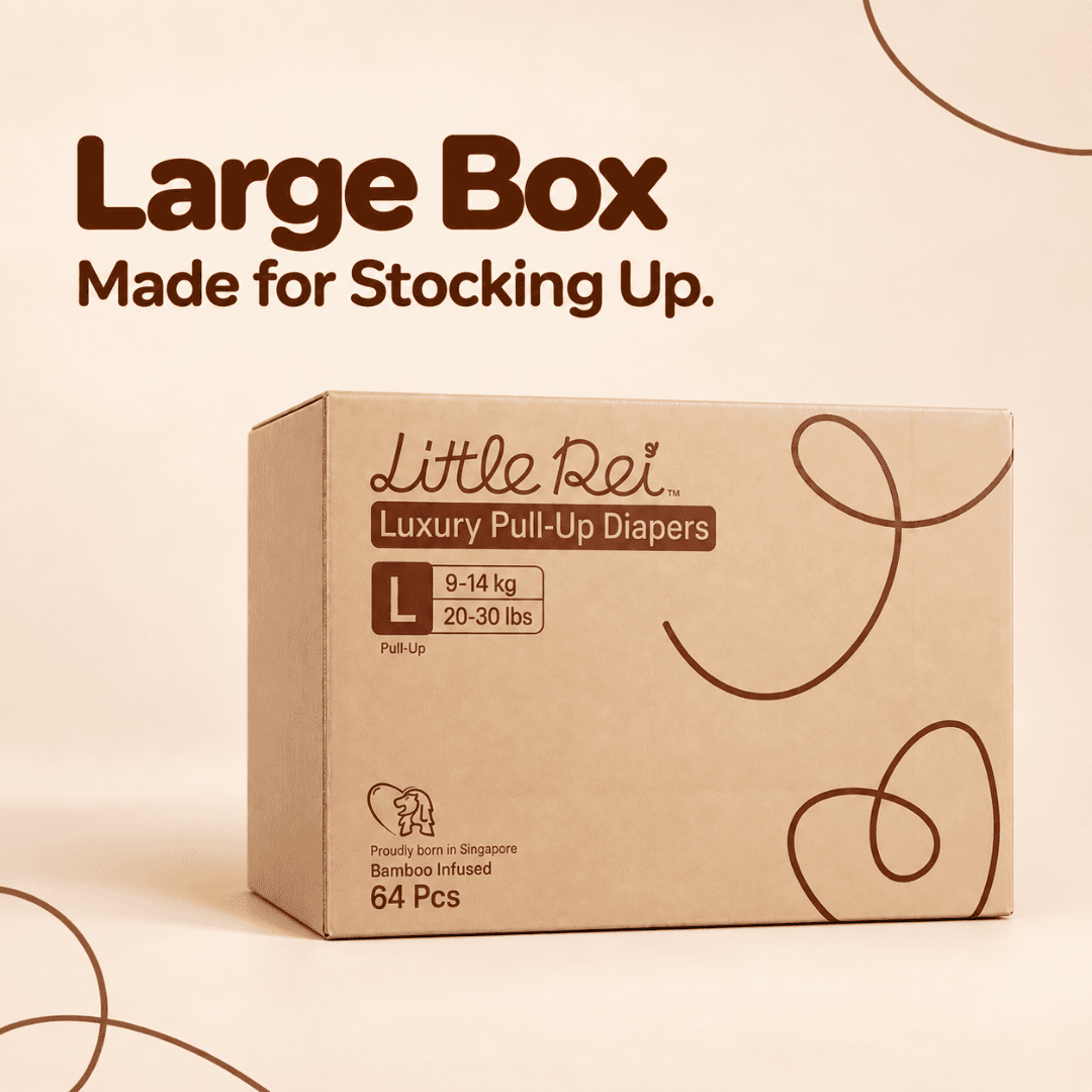 Little Rei Eco-Conscious Luxury Pull-Up Diapers (Large Box)