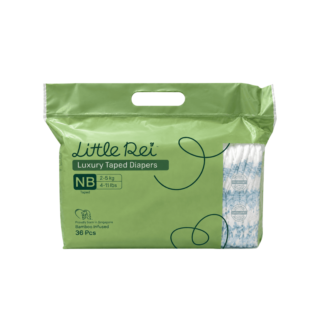 Little Rei Eco-Conscious Luxury Tape Diapers (Full Pack)