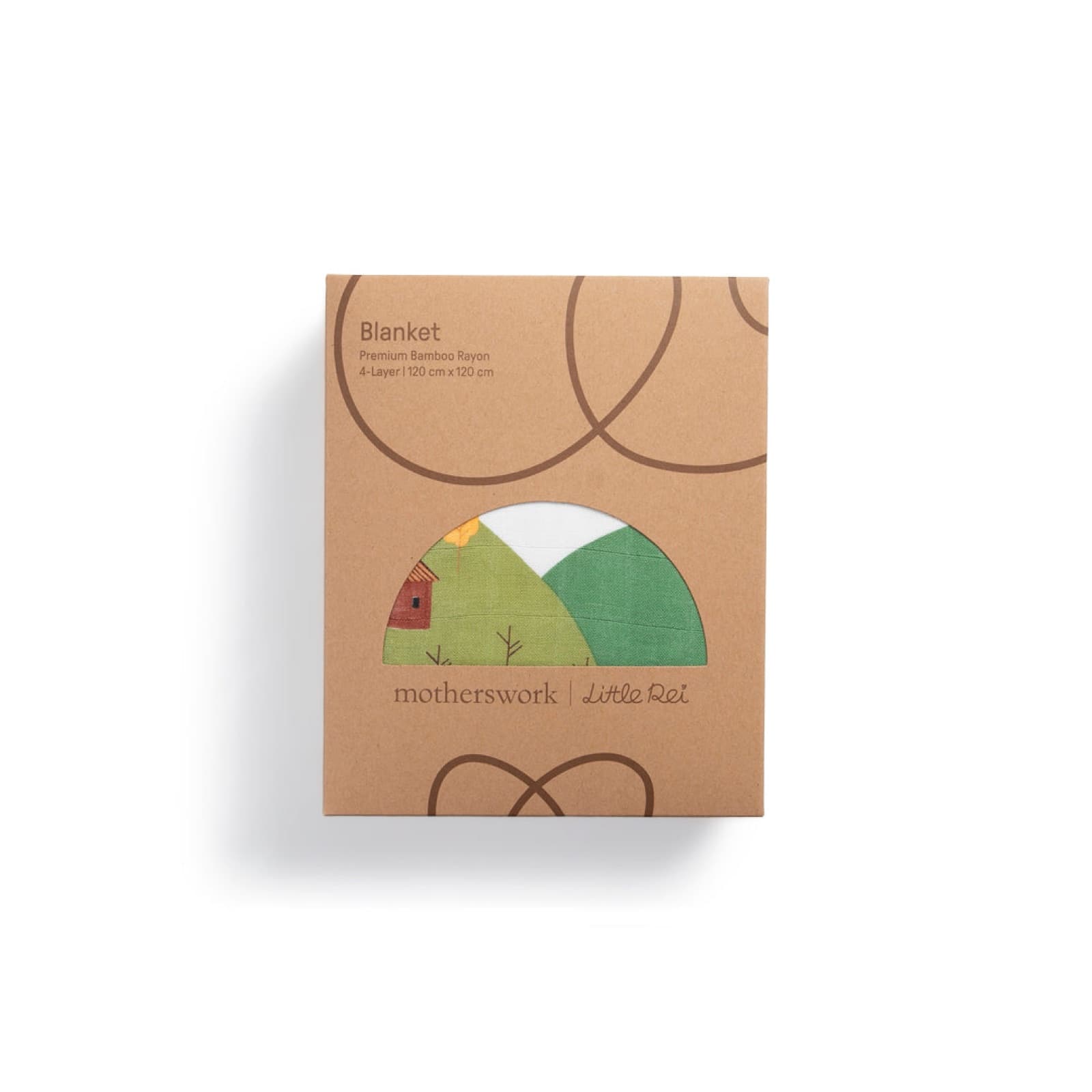Bamboo 4 Layer Blanket (120x120cm), baby blanket by Little Rei